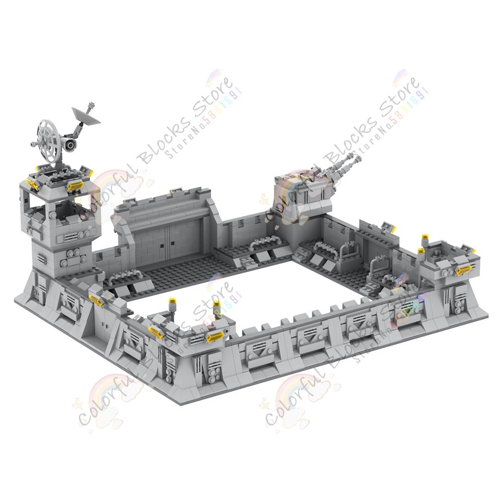 Military Series Modern Warfare Adult Building Blocks Set Toys Weapons Battlefield Outpost Tower Fort Artillery Block Model Gifts