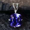 14.75 Ct Ceylon Blue Sapphire 925 Sterling Silver Pendant Natural Certified
