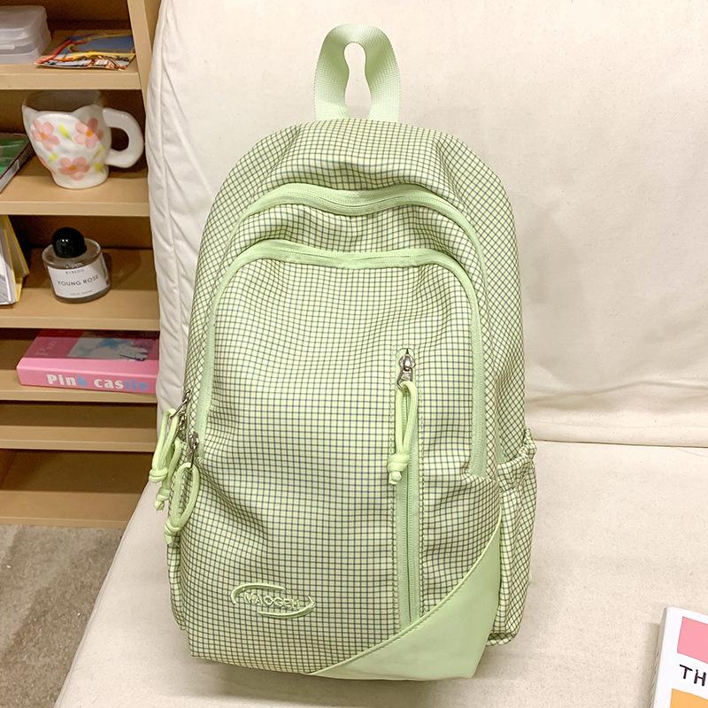 Children's Schoolbags Elementary School Students  Girls Junior High School Students  High School Students  Large Capacity Splicing Backpacks