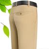 Pantaloni casual pentru bărbați, pantaloni casual cu talie înaltă pentru bărbați, cu picioare drepte, de vârstă mijlocie
