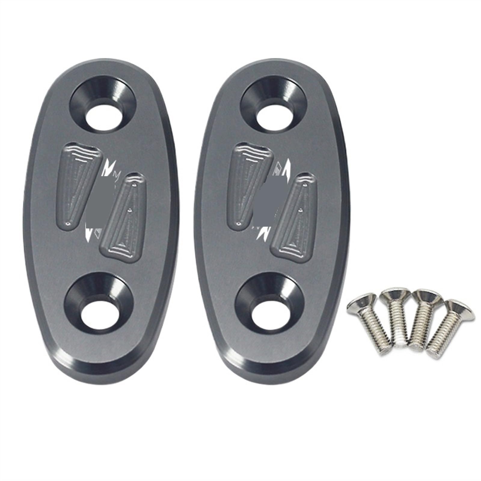 

Motorcycle Aluminum Mirror Eliminator Cap Mirror Hole Cover Windscreen Driving One size