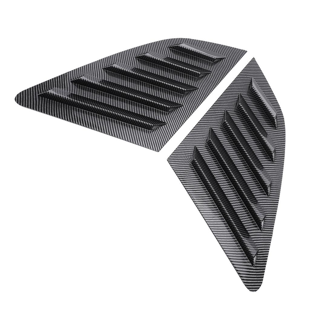 2Pcs Rear Side Window Louver Cover Left Right Rear Window   Vent Scoop Shutter Cover Blind Replacement for 8V Hatchback 2014-2020