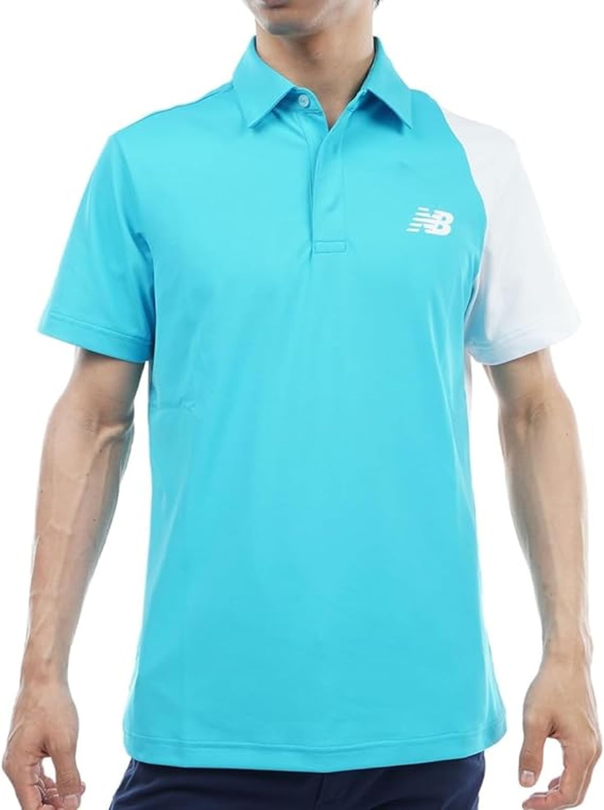 

New Balance Golf Short Sleeve Polo Shirt 6 Men s (Stretch, FIELDSENSOR Moisture-Wicking, Quick-Drying) / 012-3268001 111_Blue [LL]