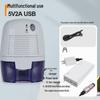 Mini USB-Powered Dehumidifier with 0.5L Tank for Home Use