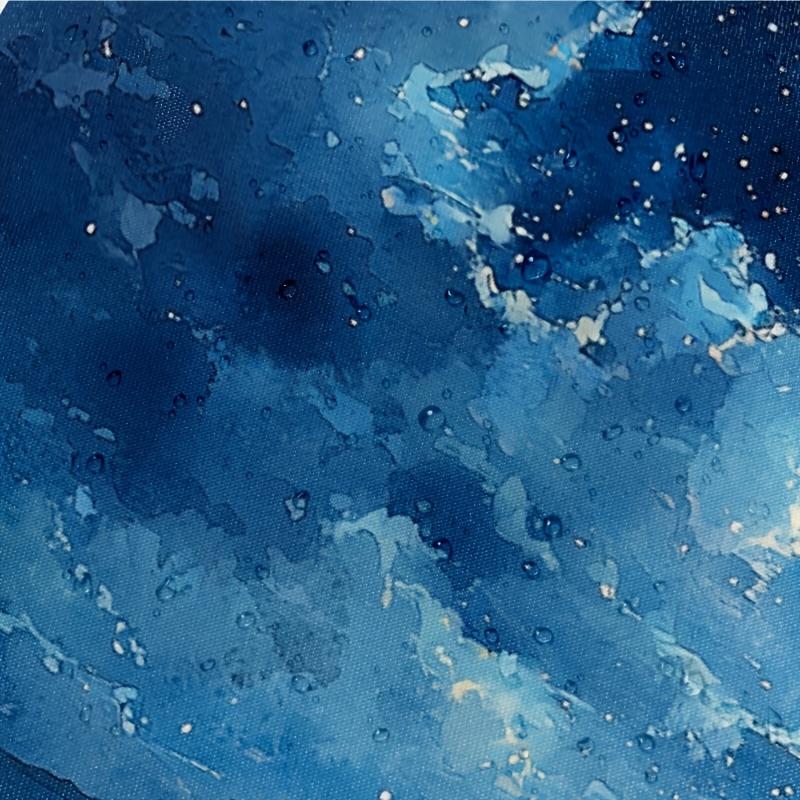 Starry Night Sky Shower Curtain - 71X71 Inch Premium Polyester, Celestial Cartoon Design, Fits Modern & Traditional Bathrooms