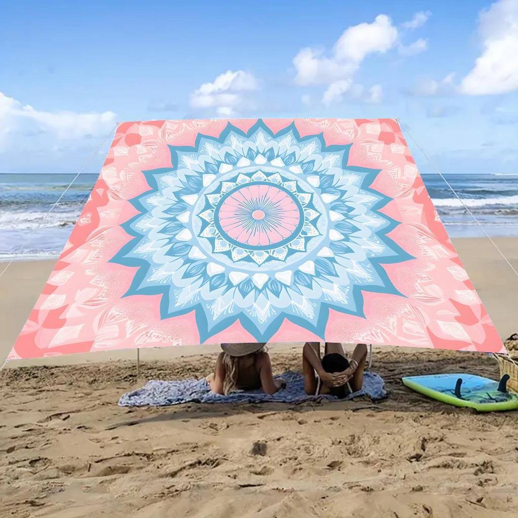 Portable Sun Shelter & Camping Tarp - Outdoor Tent and Picnic Ground Cover