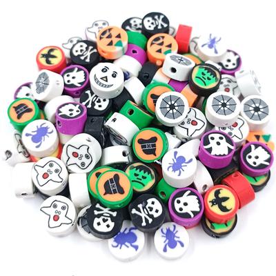 20Pcs Mixed Color Soft Ceramic Beads Heart Round Bear Soft Clay Beads for Jewelry Making Necklace Bracelet Pendant Accessories