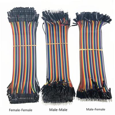 40-120pcs Dupont Line 10CM 40Pin Male To Male + Male To Female and Female To Female Jumper Wire Dupont Cable for Arduino DIY KIT