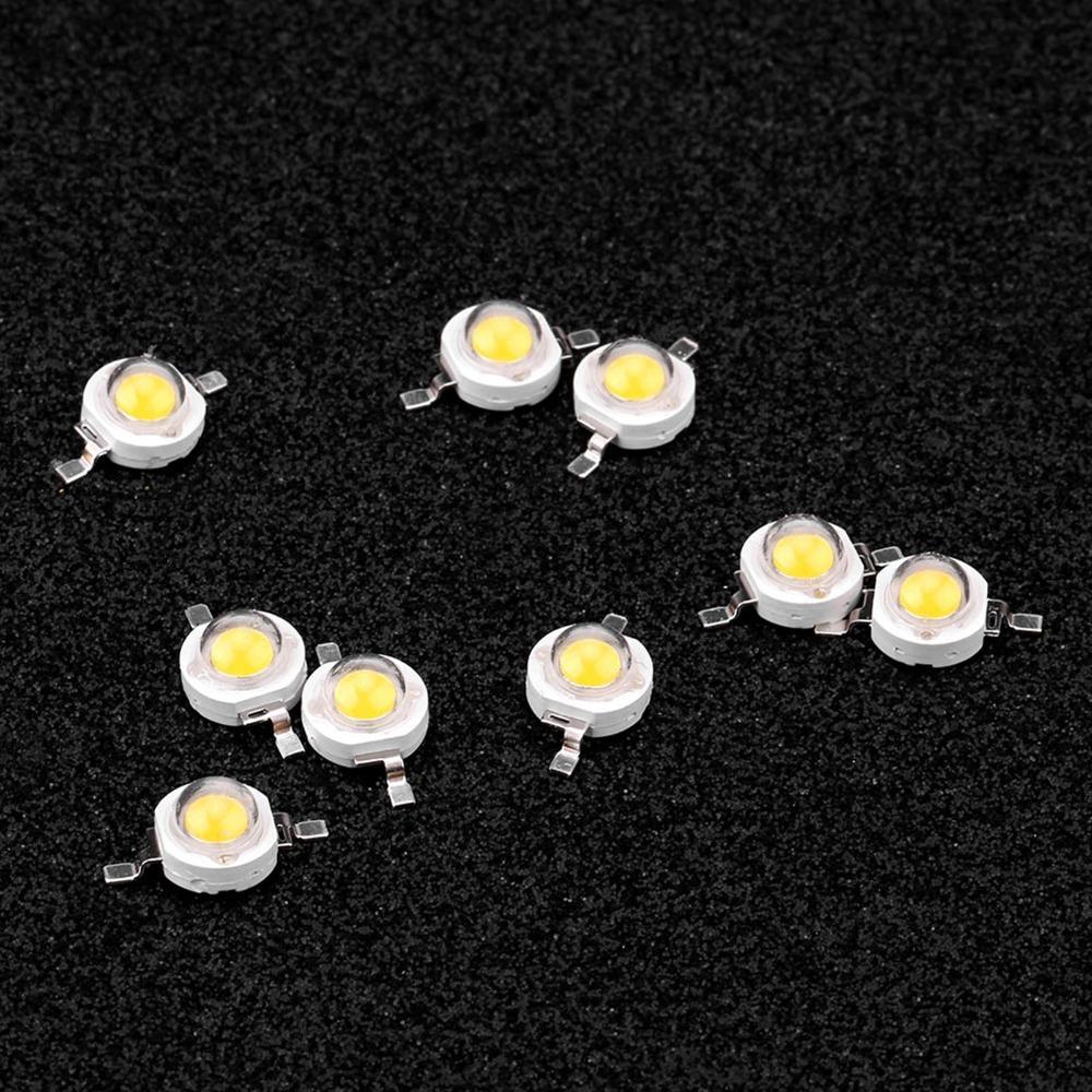 100PCS 110LM/W High Power LED Beads 3W High Power DIY Lighting Fixtures COB Lamp Chip  DIY Lighting