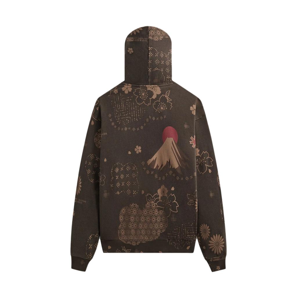 Kith For Columbia Landscape Vintage Nelson Hoodie Kindling Men Tops Brown KHM034126-211