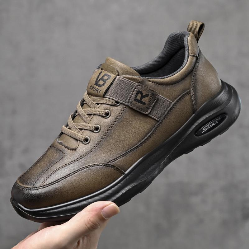 

Men s 2025 Autumn Leather Business Sneakers - Breathable, Stylish Casual Shoes Size 41