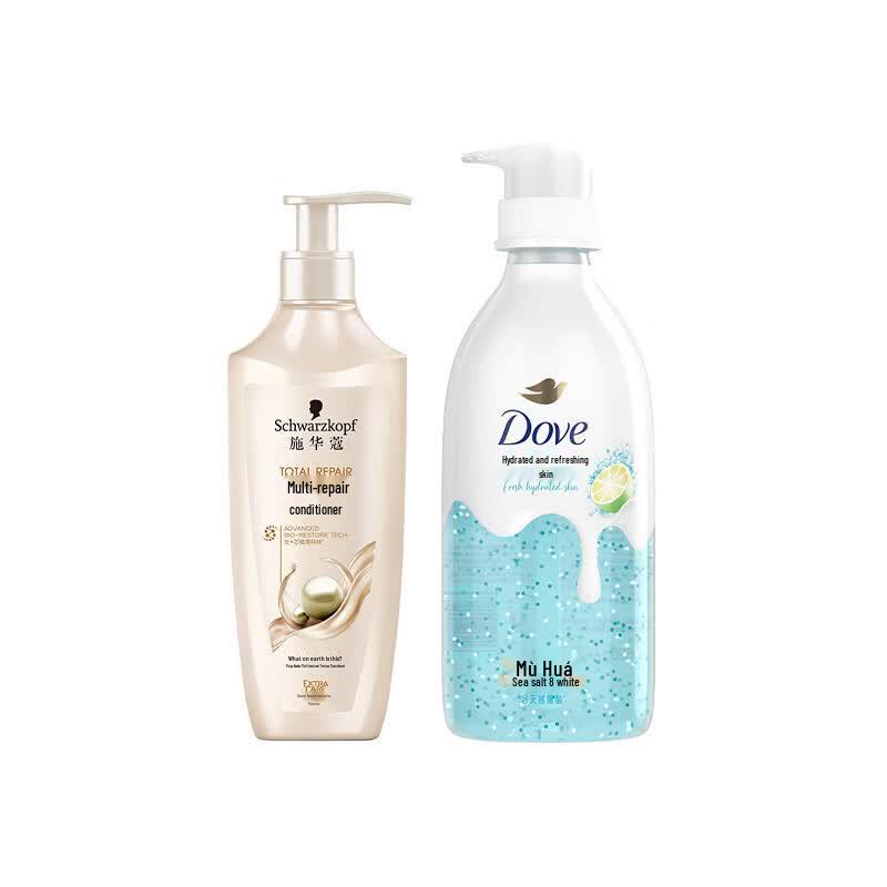 Schwarzkopf Repair Conditioner & Dove Body Wash Set