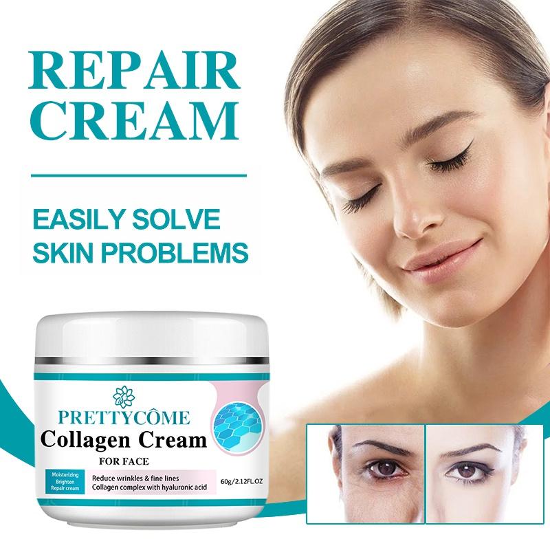 Face Collagen Cream Moisturizing Nourishing Cream Reduce Wrinkles Brightening Skin Facial Cream Face Skin Care
