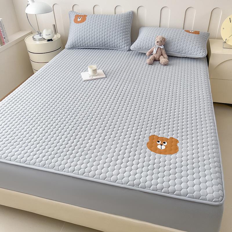 Sheet Thickened Padded Sheet Sheet Single-piece Non-slip Simmons Mattress Protective Cover Dust Sheet Universal Sheet for All Seasons