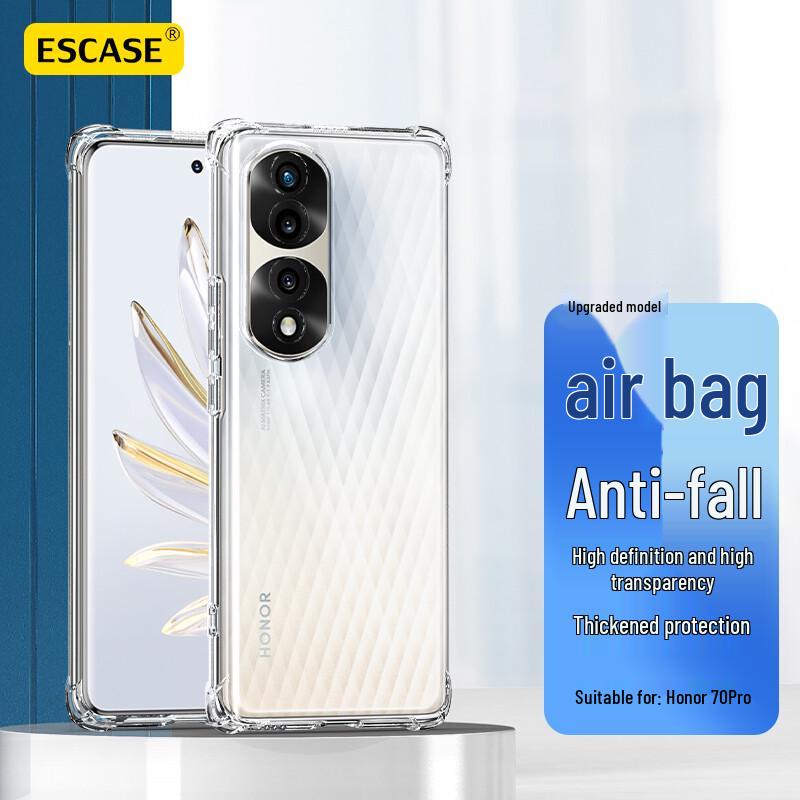 ESCASE Transparent Full Protection Phone Case for Honor