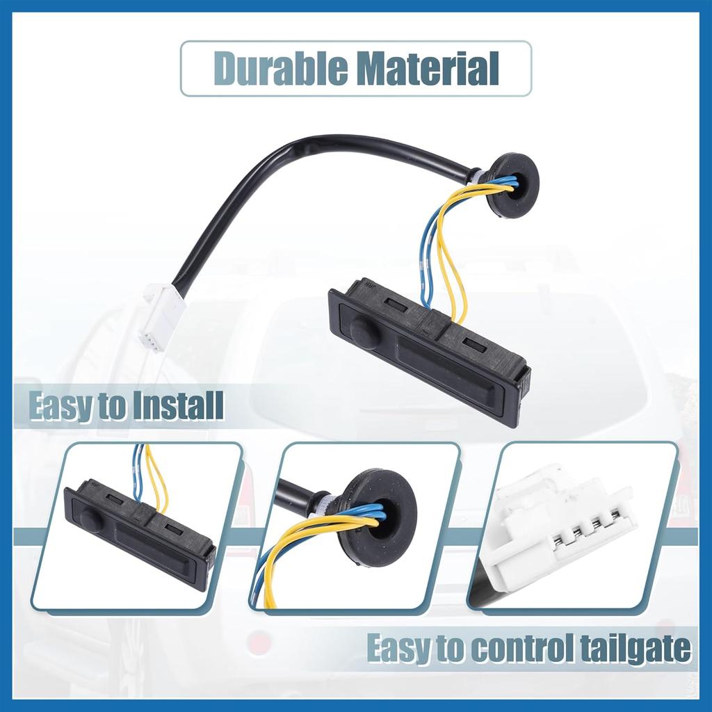 Rear Trunk Lid Release Tailgate Opening Switch Replacement for Nissan Murano 3.5L 2009-2014 for Nissan Quest 3.5 2011-2017 25380-1AA0A Item