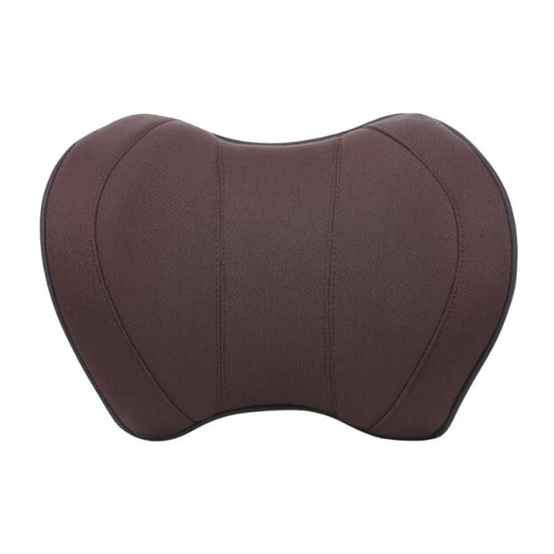 Car Headrest Neck Pillow For Seat Chair In Auto Memory Foam Cotton Cushion Fabric Cover Soft Head Rest Travel Office Support