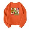 Children's Fashionable Lightweight Long-sleeved Round Neck Pullover With Pockets Printed Pullover