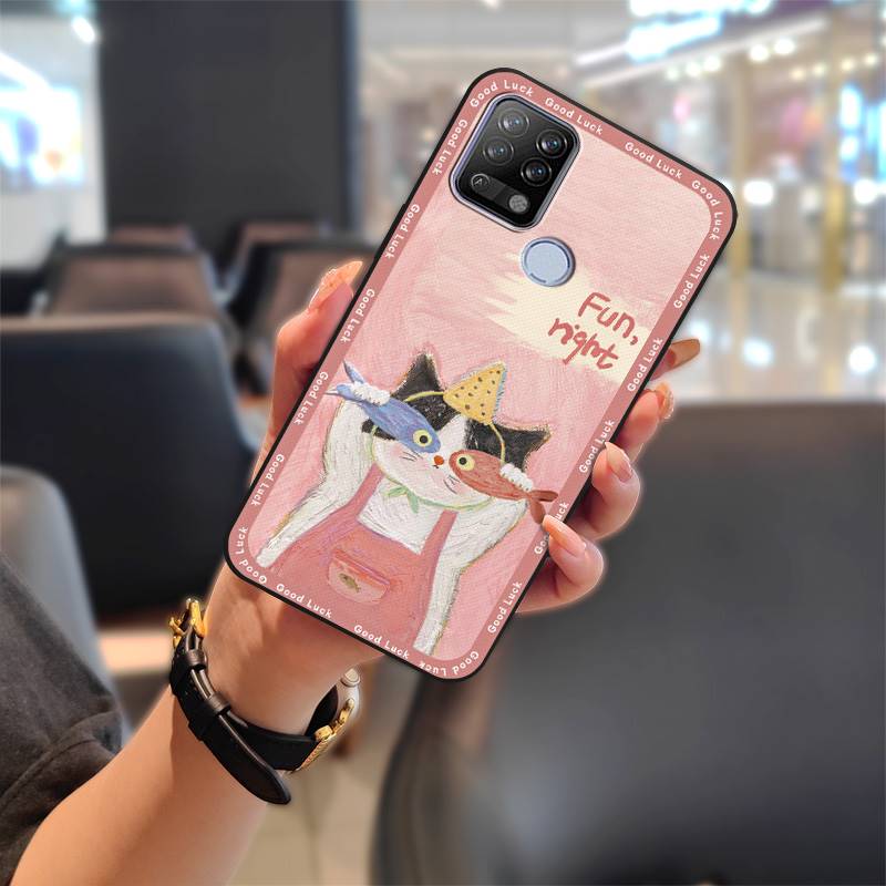 Anti-dust Silicone Phone Case For Tecno Pova/LD7 Fashion Design Cartoon Waterproof Protective Durable Back Cover Cute