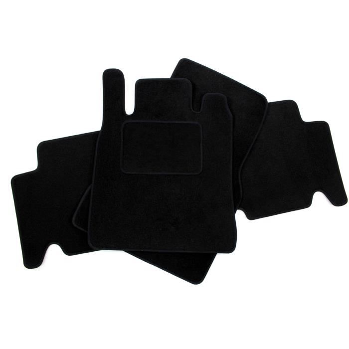 Floor Mats - Mercedes Benz - A-class W168 - Custom-made - Black Velvet - Non-slip
