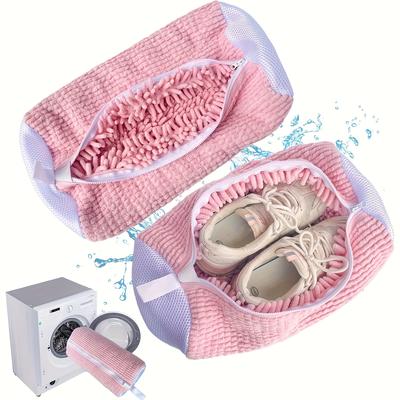 All-Purpose Machine Washable Shoe Bag with 360° Soft Brush Cleaning