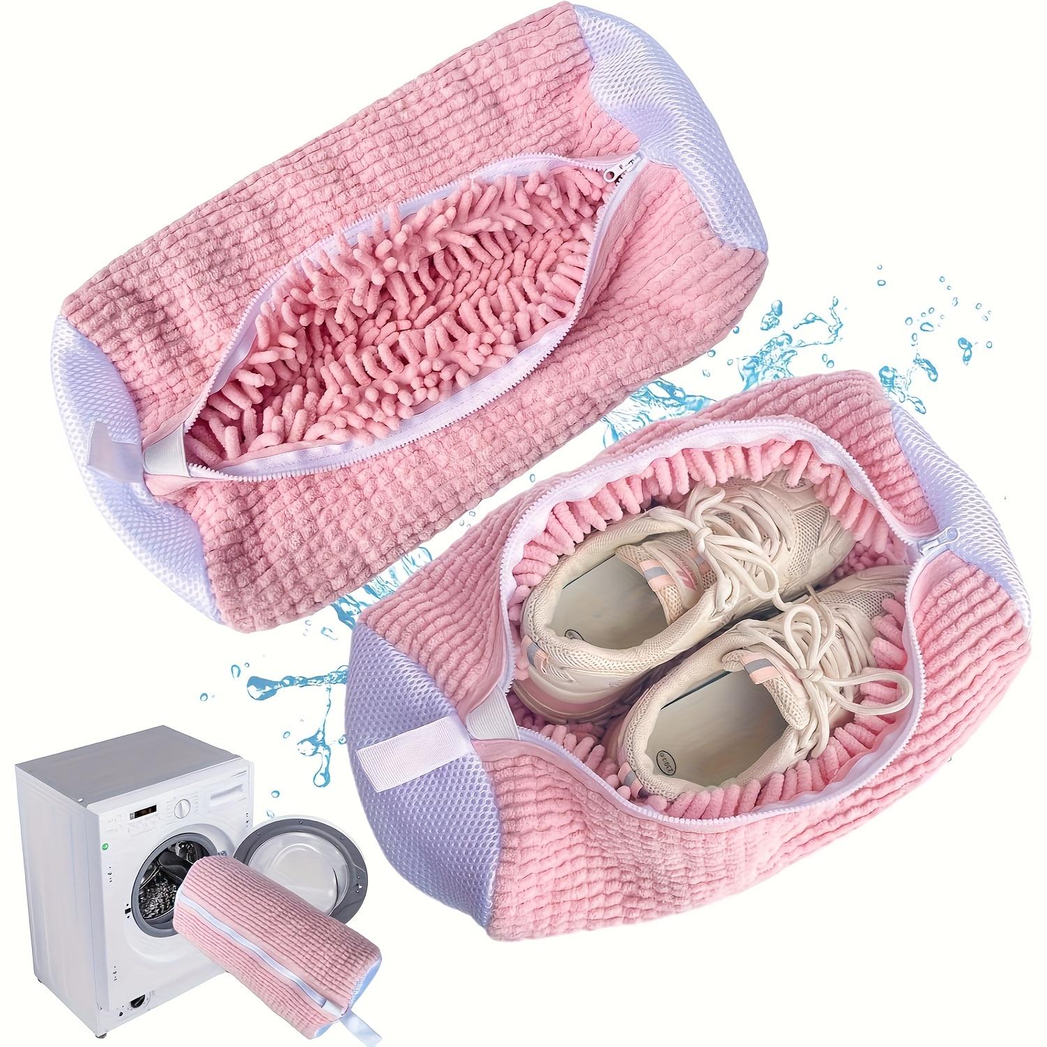

All-Purpose Machine Washable Shoe Bag with 360° Soft Brush Cleaning
