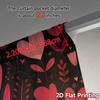 2D Flat Printing  JIT 2pcs   Curtains (Without Rod) HeartGarden Drapes Modern Light Filtering Curtains Fabric Curtains Decorations