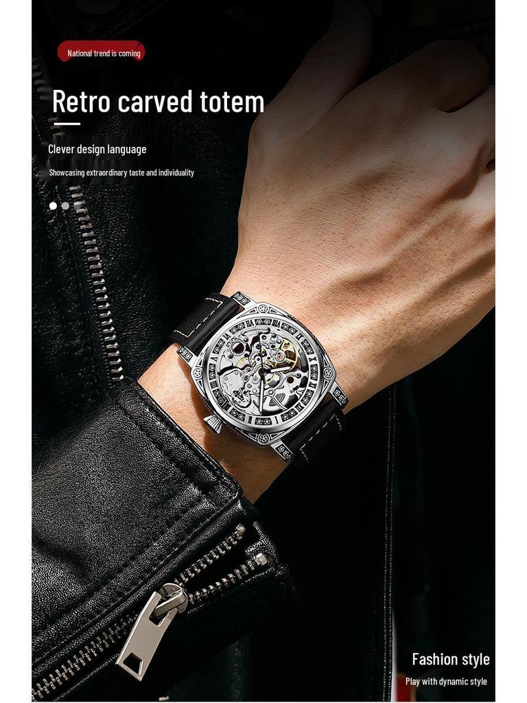 Reloj Mecánico de Lujo Suizo TWCIS Resistente al Agua para Celebridades con Diseño de Alta Calidad