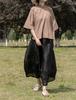 Elegantes Sommerhemd für Damen im Retro-Chinesischen Stil mit Stehkragen und Froschknöpfen, Mittellanges Baumwoll-Leinen-Oberteil.