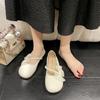 Fashion 2024 Female Footwear Casual Sneaker Round Toe New Summer Dress Moccasin Bow-Knot Round Toe Shoes Woman Mary Jane Shoes