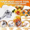 Heavy Duty Manual Metal Fruit Squeezer With Fine Filter, Versatile Juicing Tool For Lemon Orange Apple Watermelon Household Kitchen Use
