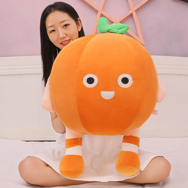 Simulation Plush Orange Toy Creative Fruit Girls Children Birthday Gift Holiday