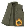 Male Hiking Vest Winter Fleece Double-Sided Mountaineering Casual Vest Outdoor Warm Solid Fishing Hunting Cargo Sleeveless Coats