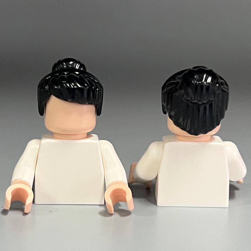 Cross-Border Compatible Girls' Lego Hair Building Blocks - Small Parts & DIY Accessories