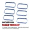 Intake Manifold Gaskets Lower & Upper Gasket Plenum Set Compatible With Dodge Chrysler Jeep Ram 3.6L 184562A 5184331AC #MS97204 MS97205 12Pcs