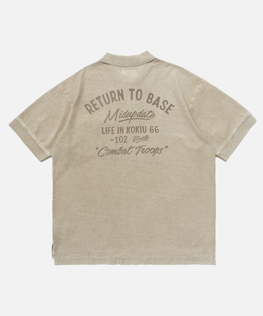 Mideueobdeiteu Garment Dye Print Polo Shirt_2Color