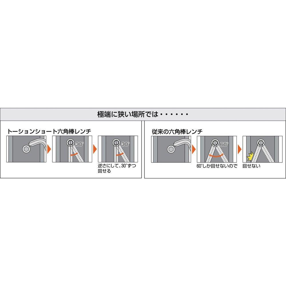TRUSCO Torsion Hex Wrench, 10.0mm, TTX-100