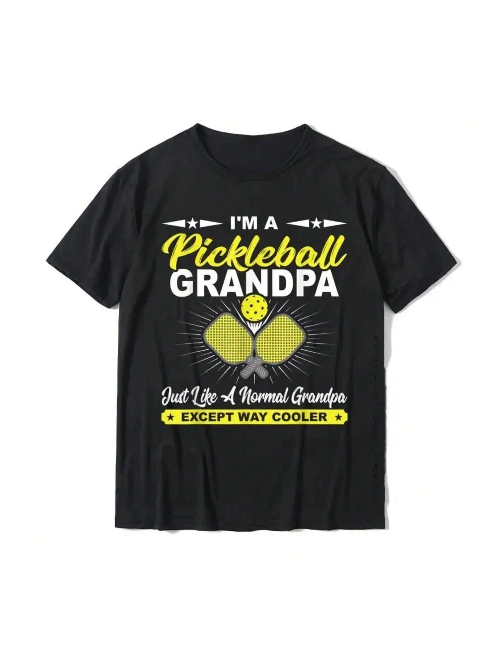 Funny Pickleball Grandpa Pickleball Player Gift Classic And Women s And Men s T-Shirt Top Oversized Cotton T-Shirt S разноцветный