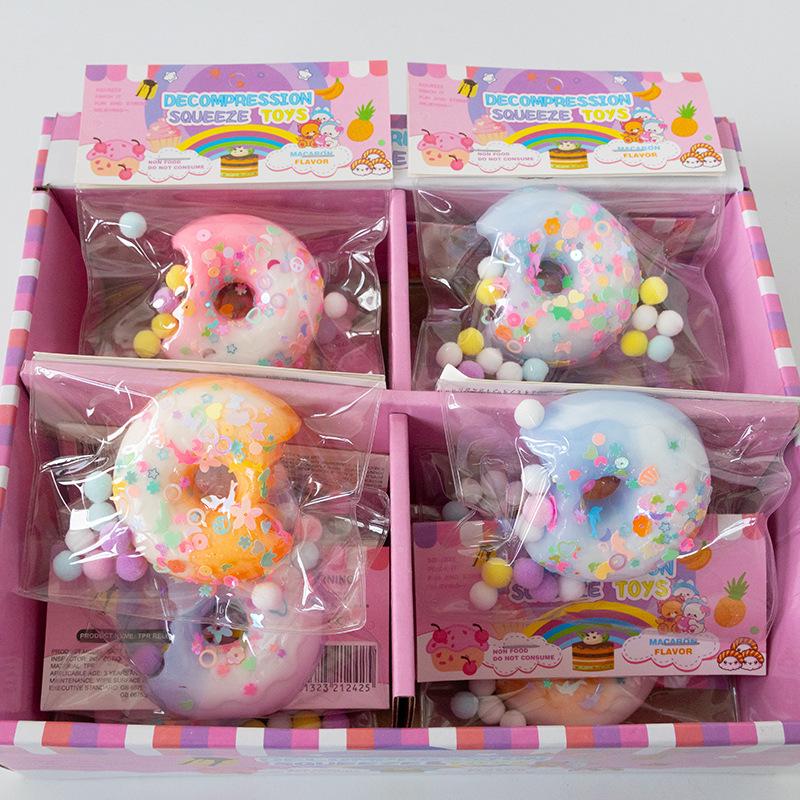 Silicone Pinchable Cat Scratch Donut: Soft, Glutinous Slow-Rebound Stress Relief Toy