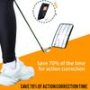 Golf Hitting Postures Correction Mirror Golf Swing Standing Alignment Mirror With Indicator Rod Golf Putting Mirror For Beginner