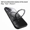 For iPhone 17 Case Compatible with MagSafe TPU+Acrylic+Metal Kickstand Matte Phone Cover