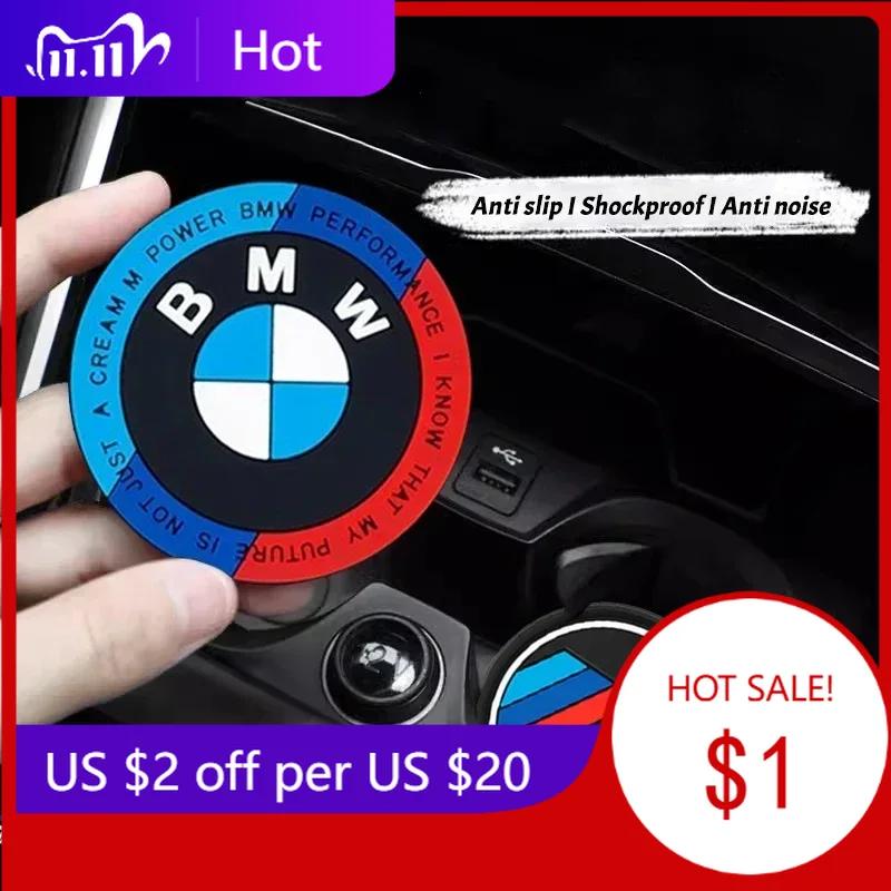 BXF1 Car Interior Non Slip Cup Mat Pad Waterproof Coaster For BMW M 3 4 5 Series G30 G32 G01 G02 G05 G22 E60 E90 E83 E92 F40 F20 U12