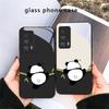 Cute and Adorable Panda For Motorola Moto Edge 20 Lite 30 Pro 40 Neo 50 Ultra G45 G54 G55 G75 G84 G85 GPlay 23 Glass Phone Case
