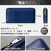 [BEENLOVE] Wallet for Men and Women, Genuine Leather, Round Zipper, Crafted by Master Artisans, Large Capacity, Comes in a Gift Box (Blue)