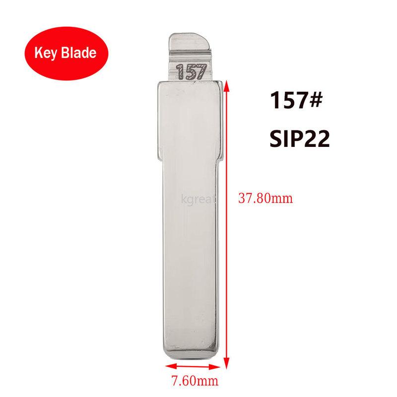 

10 шт. 157# SIP22 KD Заготовка лезвия ключа для Fiat Punto Ducato Stilo Panda Idea для Keydiy Xhorse VVDI JMD Металлическая неразрезанная складная заготовка для пульта