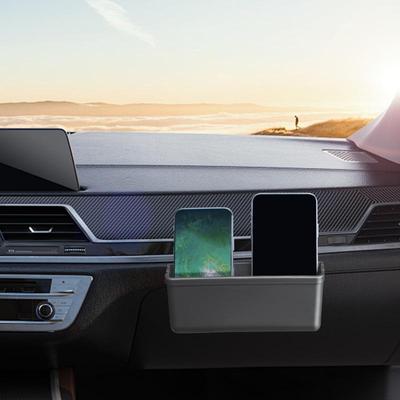 Solid Car Door Side Storage Box Adhesive Box For Wall Easy Installation Auto Small Item Organizer Box Auto Adhesive Coin Box
