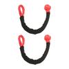 2 Pcs 10mm Soft Shackle 39683 Lbs Breaking Strength Tow Shackles Rope Portable Lightweigh Wear Proof for Car ATV SUV