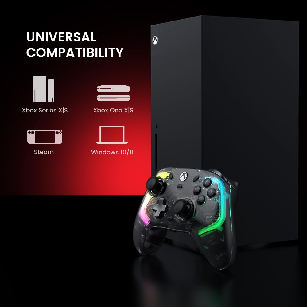 GameSir Kaleid Wired Controller for Xbox One Xbox Series featuring Hall Effect Sticks Analog PC Steam Game Compatible & X/S, & Triggers, Gamepad,