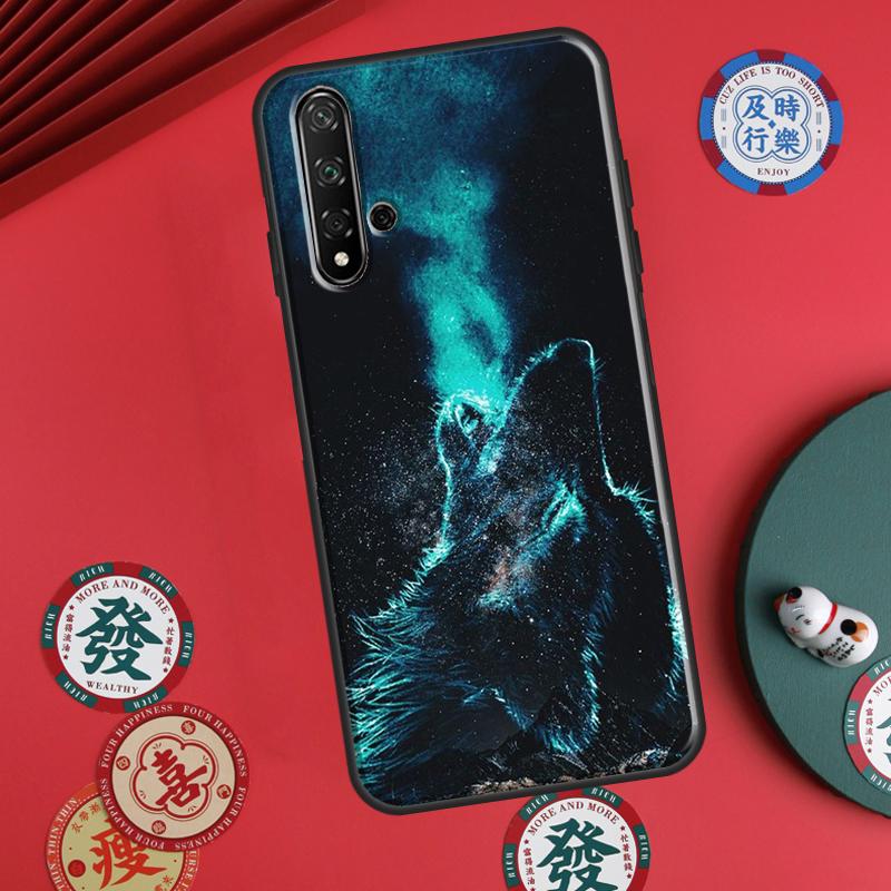 Cute Galaxys Wolf For Huawei P60 Pro P30 P40 Lite Nova 7i 8i 11i 12i 12s 10 9 SE Y90 Y60 Y70 Y72 Y61 Y91 Case