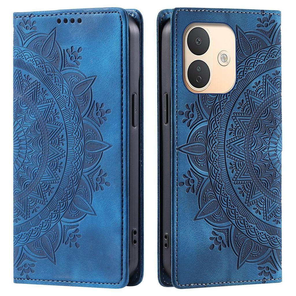 for Xiaomi Redmi Note 17 Pro 5G Mandala Embossed PU Leather Flip Wallet Case Magnetic Closure Cover